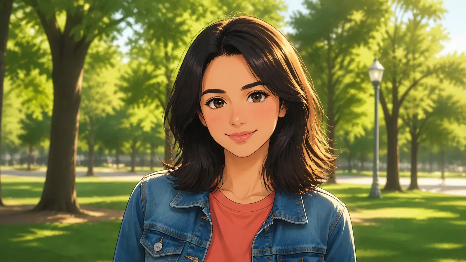 Anime-style portrait after image to anime conversion