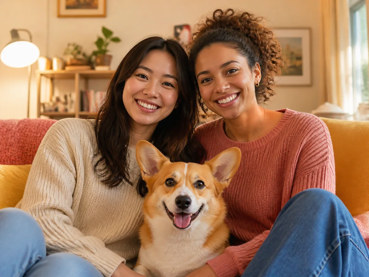 Friends and pets ready to be converted into anime art